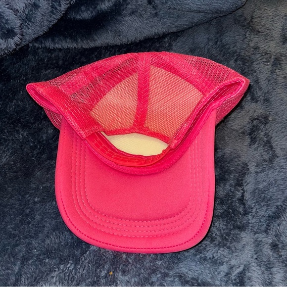 Support day drinking hot pink mesh trucker hat cap y2k - Picture 5 of 6